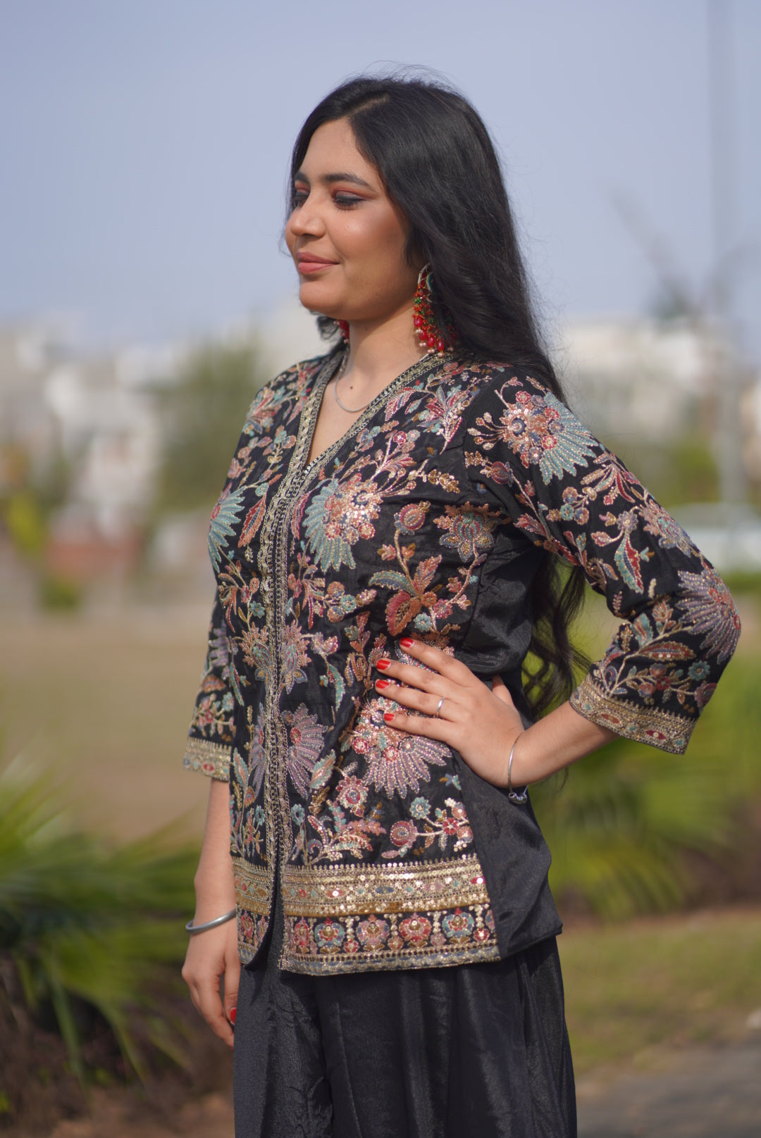Midnight Grace Jacket Set