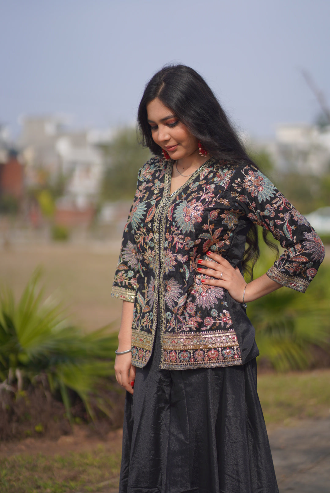 Midnight Grace Jacket Set