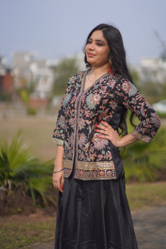 Midnight Grace Jacket Set