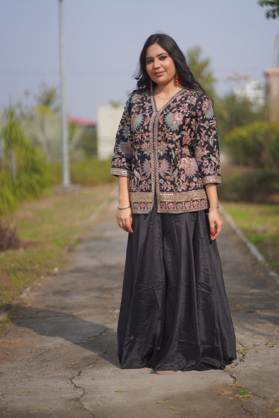 Midnight Grace Jacket Set