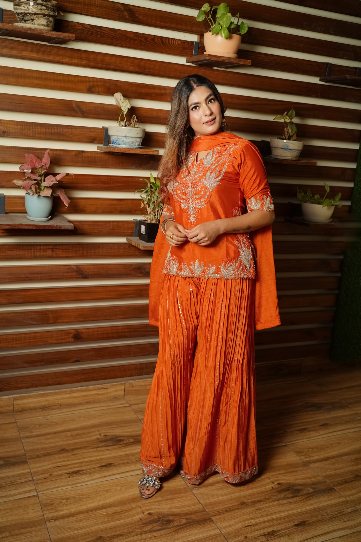 Blush Radiance Sharara Suit