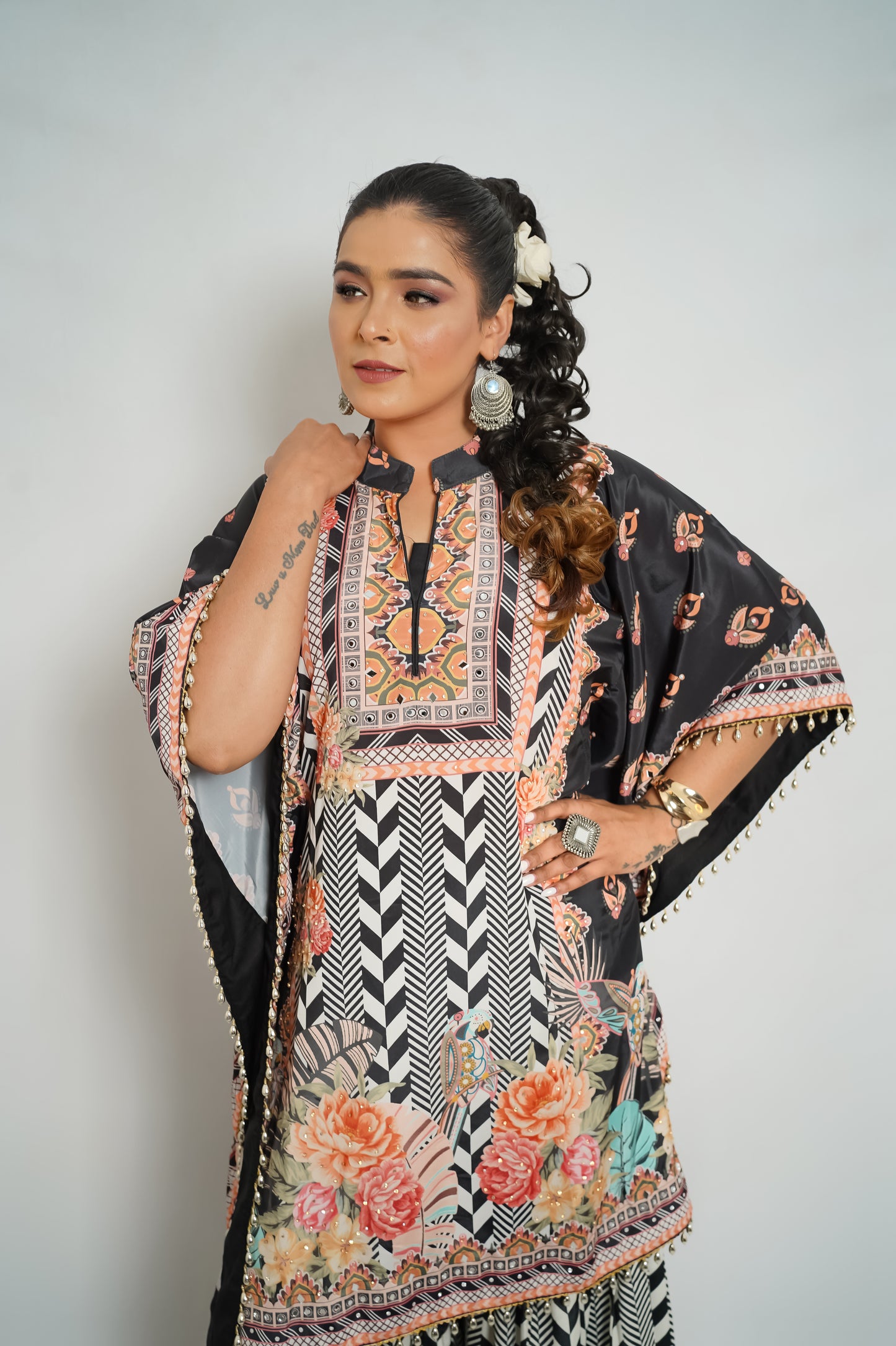 Boho Luxe Kaftan Sharara Set
