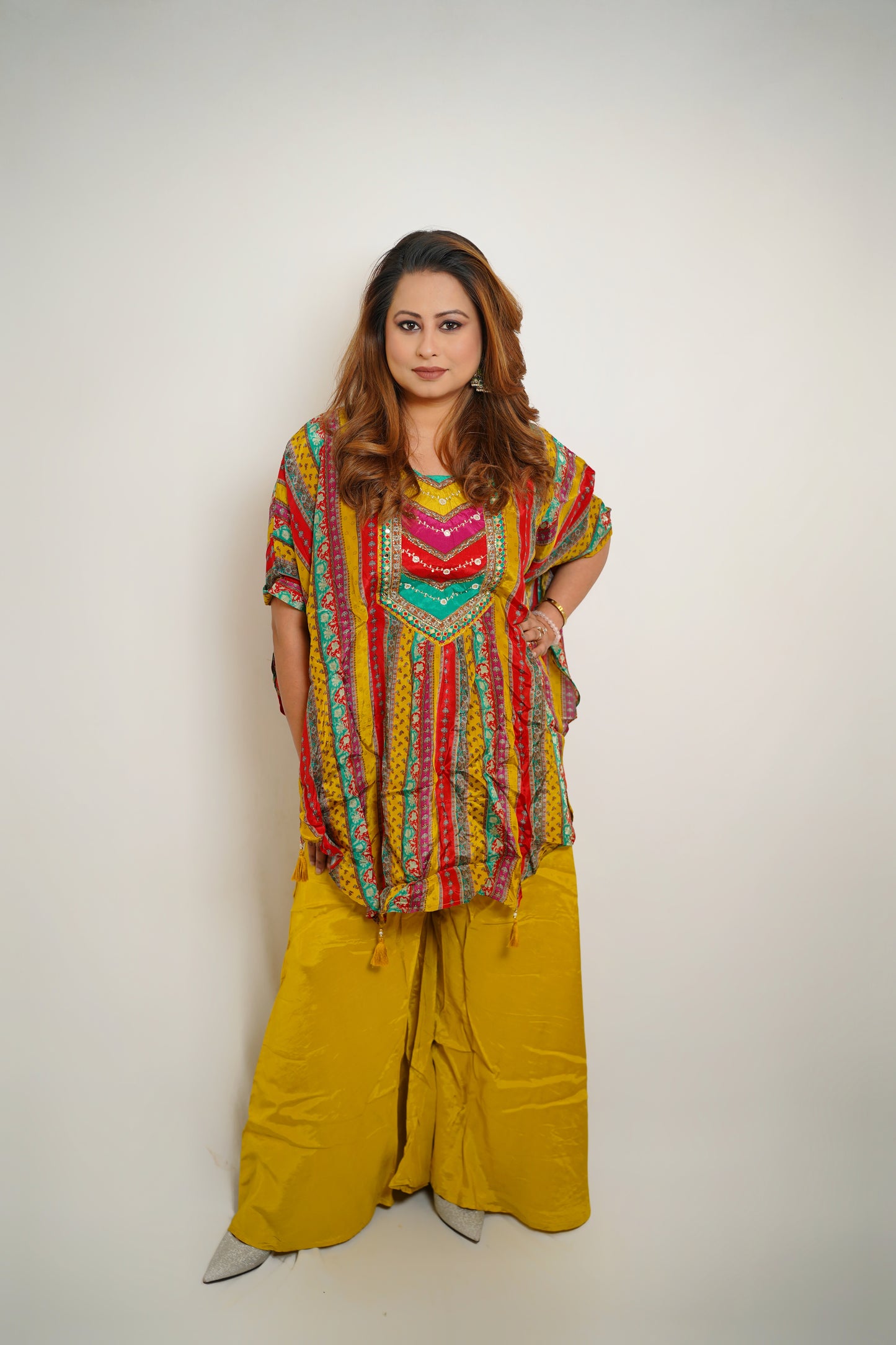 Citrine Jewel Kaftan Ensemble