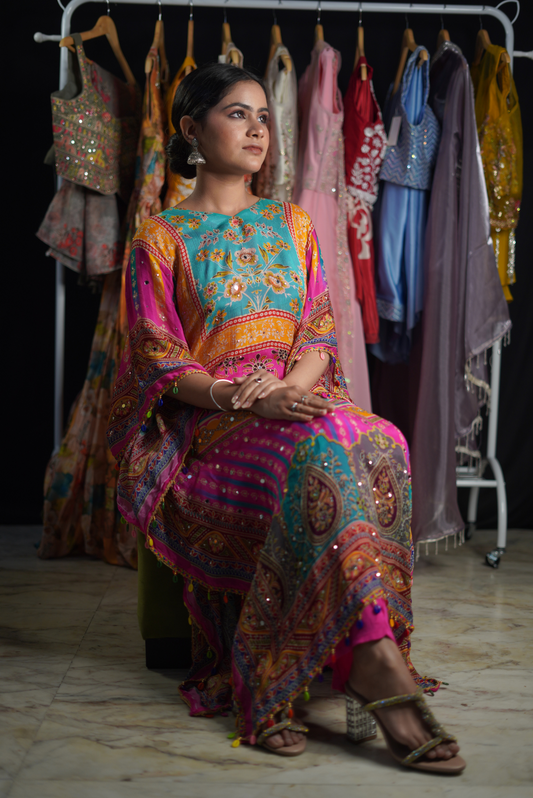 Mirage Floral Kaftan Set