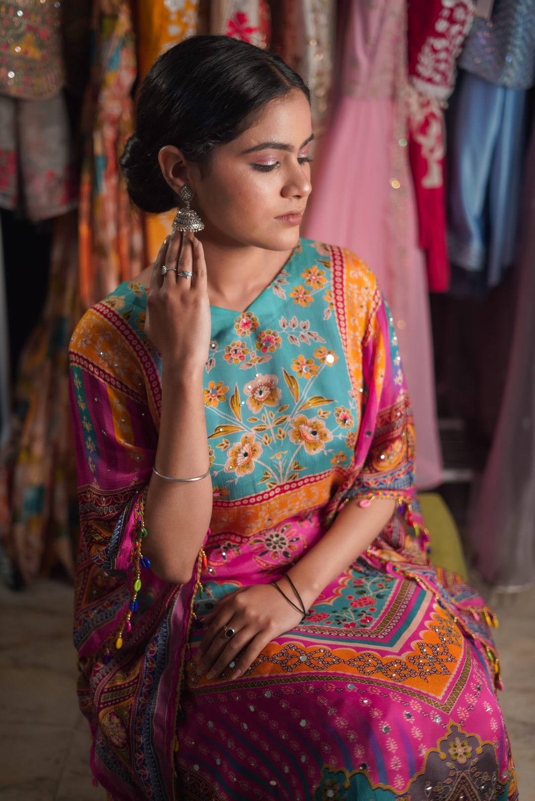 Mirage Floral Kaftan Set