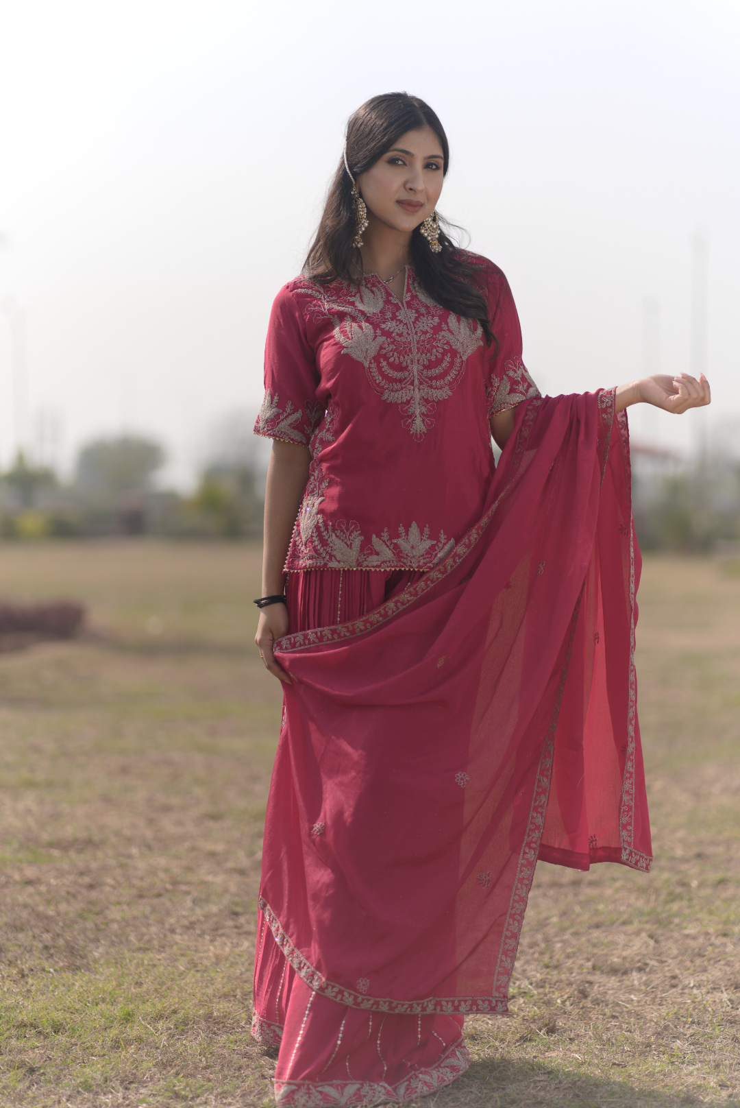 Blush Radiance Sharara Suit