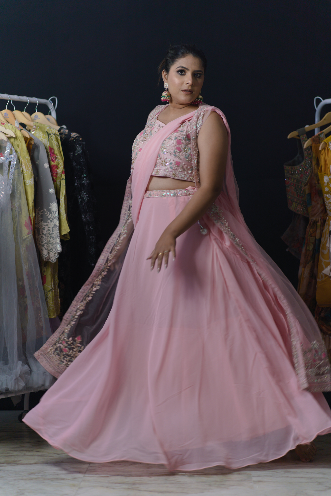 Ethereal Rose Lehenga Set