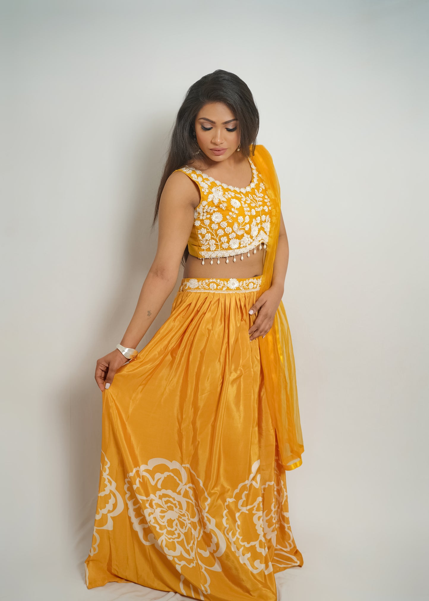 Scarlet Charm Sharara Set