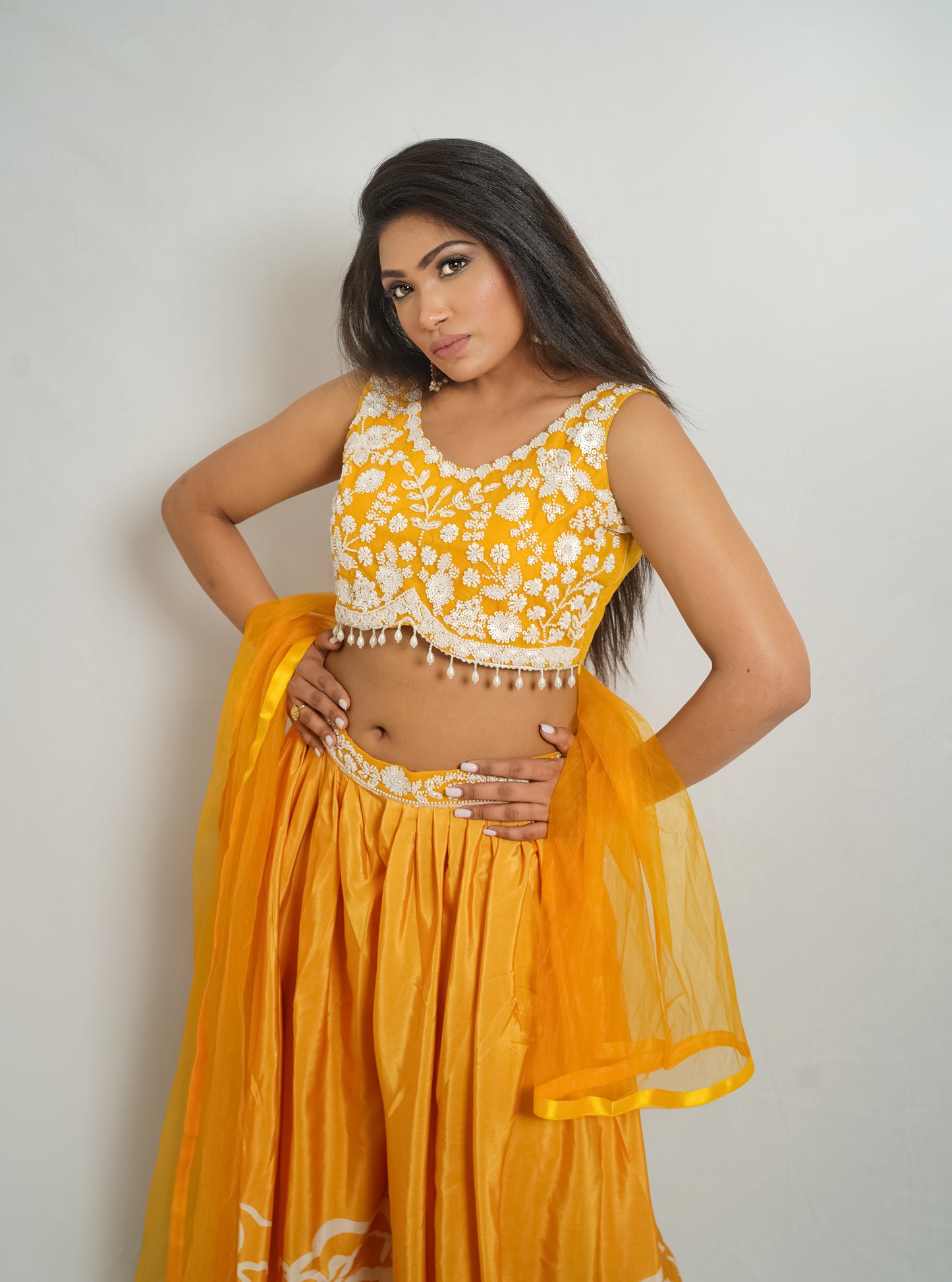 Scarlet Charm Sharara Set