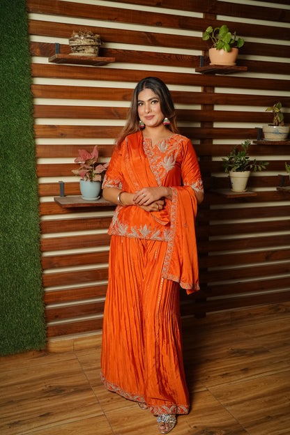 Blush Radiance Sharara Suit