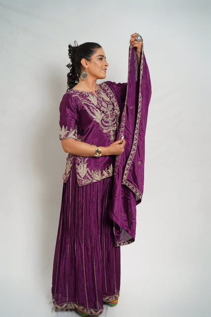Blush Radiance Sharara Suit