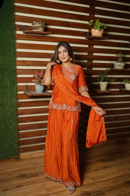 Blush Radiance Sharara Suit