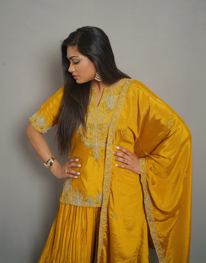 Blush Radiance Sharara Suit