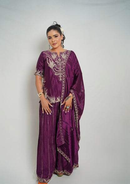 Blush Radiance Sharara Suit