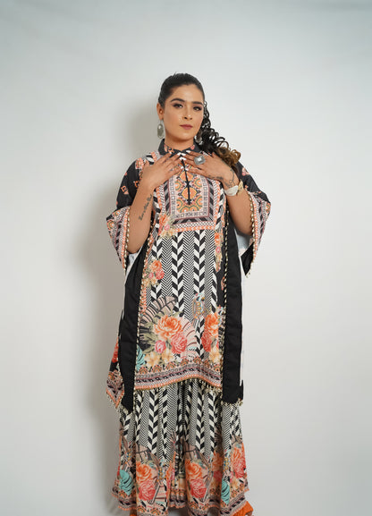 Boho Luxe Kaftan Sharara Set