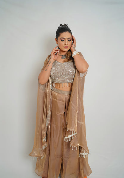 Celestial Sage Handcrafted Dress