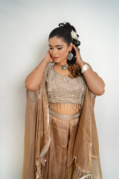 Celestial Sage Handcrafted Dress