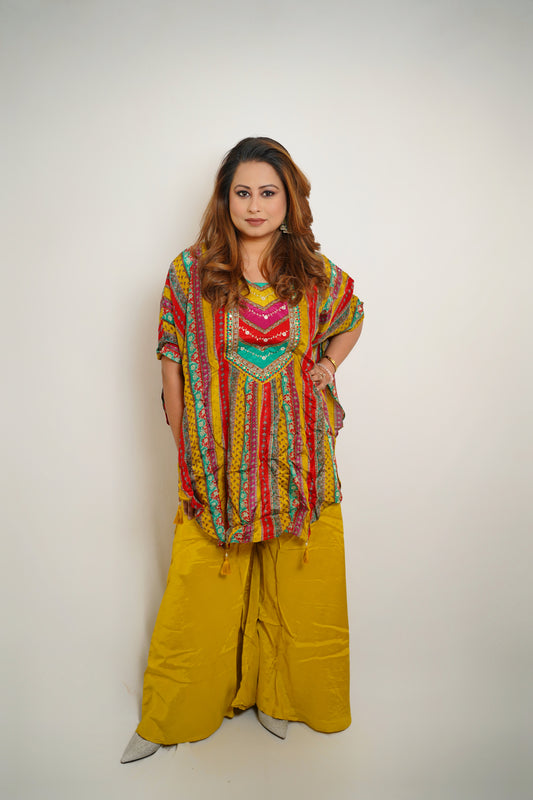 Citrine Jewel Kaftan Ensemble