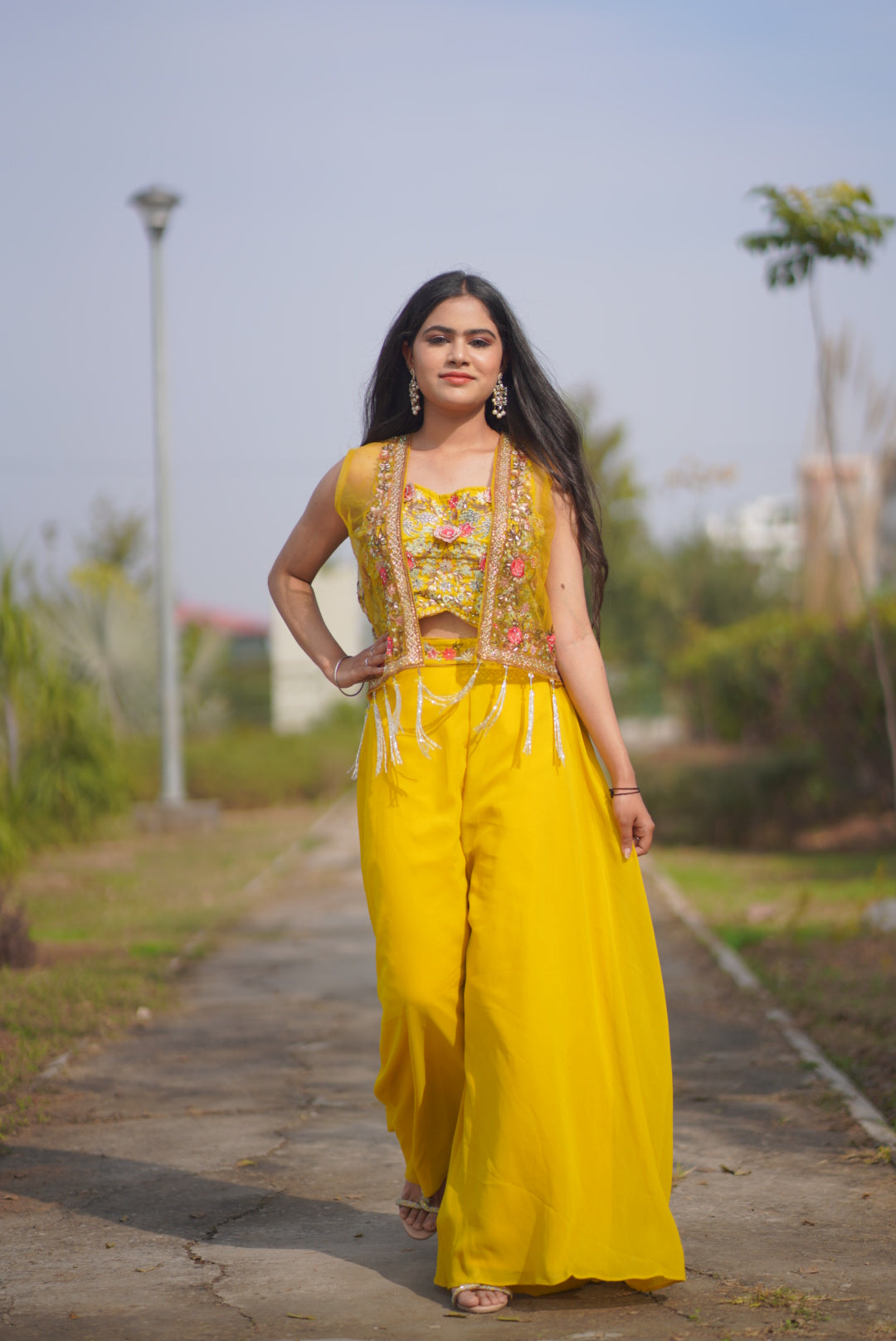 Zariya Sunshine Palazzo Suit