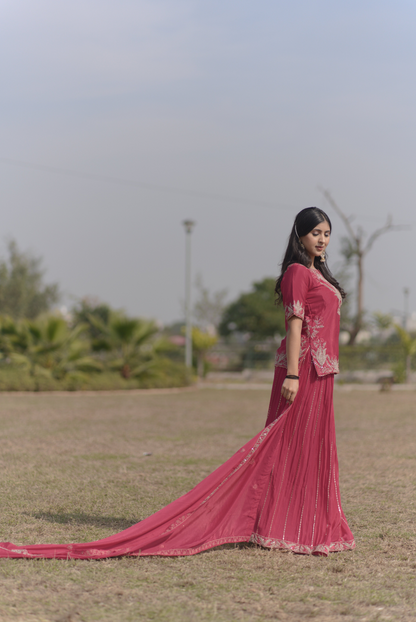 Blush Radiance Sharara Suit