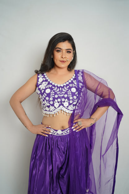 Scarlet Charm Sharara Set