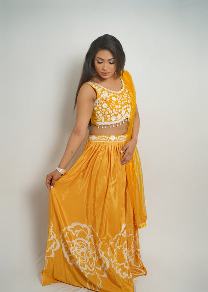 Scarlet Charm Sharara Set