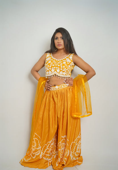 Scarlet Charm Sharara Set