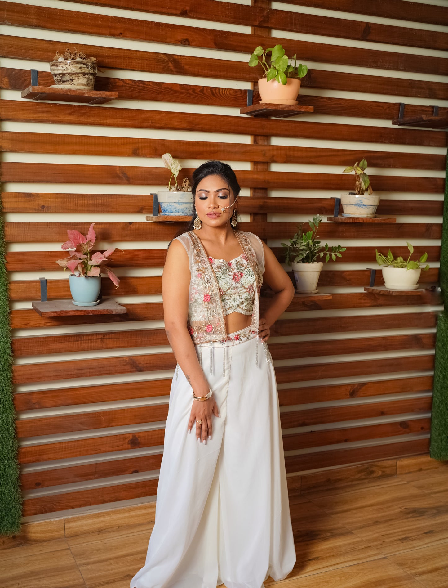 Zariya Sunshine Palazzo Suit
